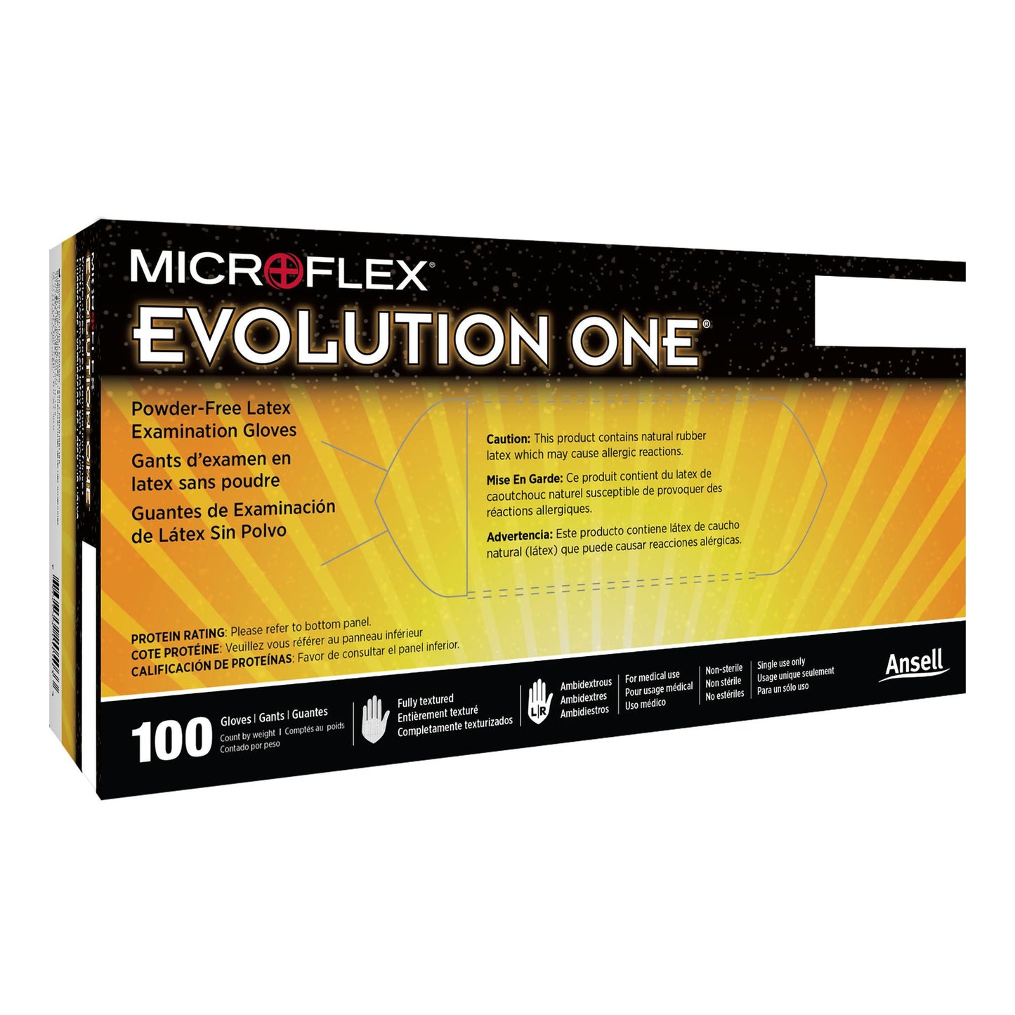 GLOVE, EXAM LTX MED N/S (100/BX 10BX/CS)