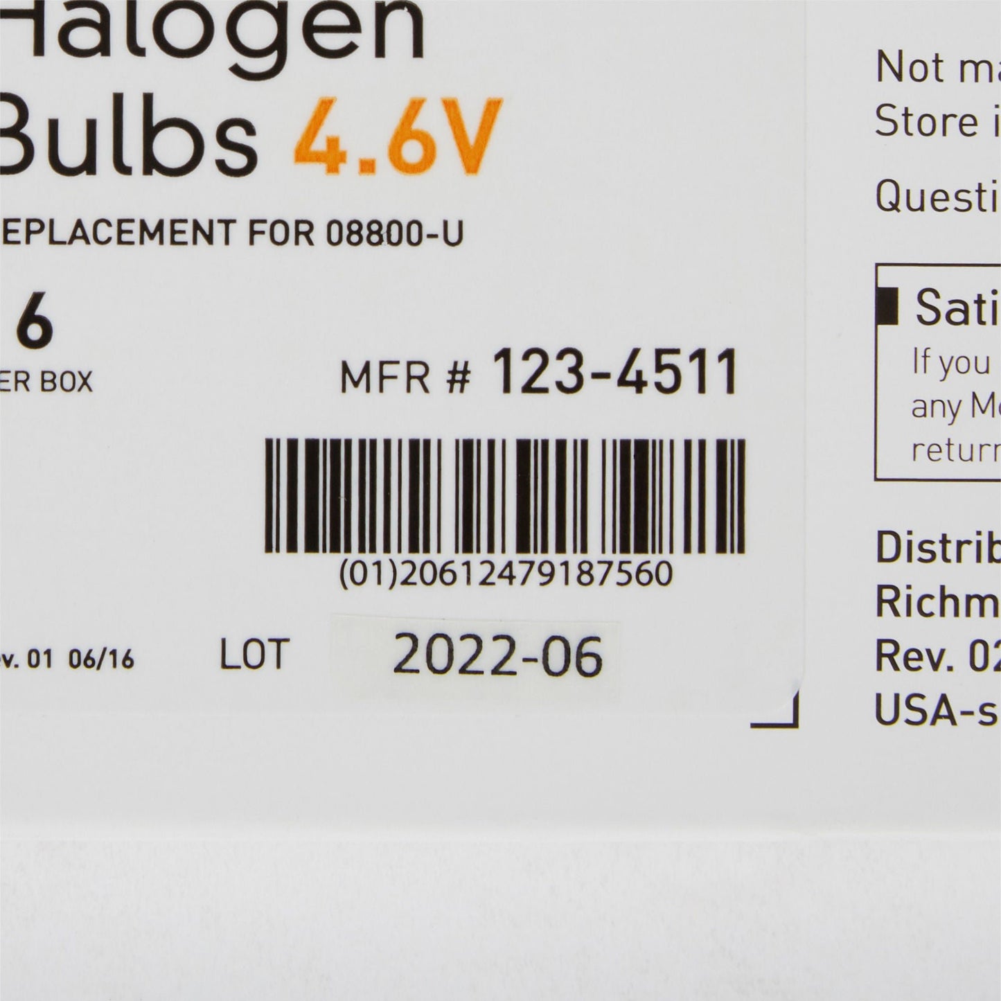 LAMP, F/08800 VAG ILLUM/ SIG/ANOSCOPES 4.6V (6/BX)