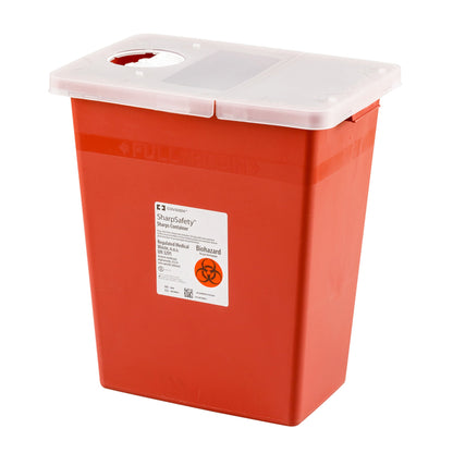 CONTAINER, SHARPS RED 8GL W/LID (10/CS)