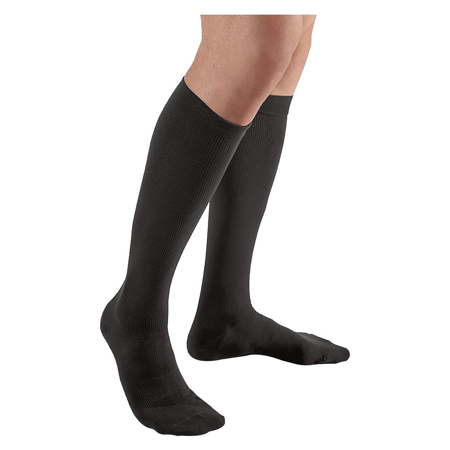 SOCKS, DRESS COMPRSN FUTURO RESTORING BLK MENS LG (12PR/BX)