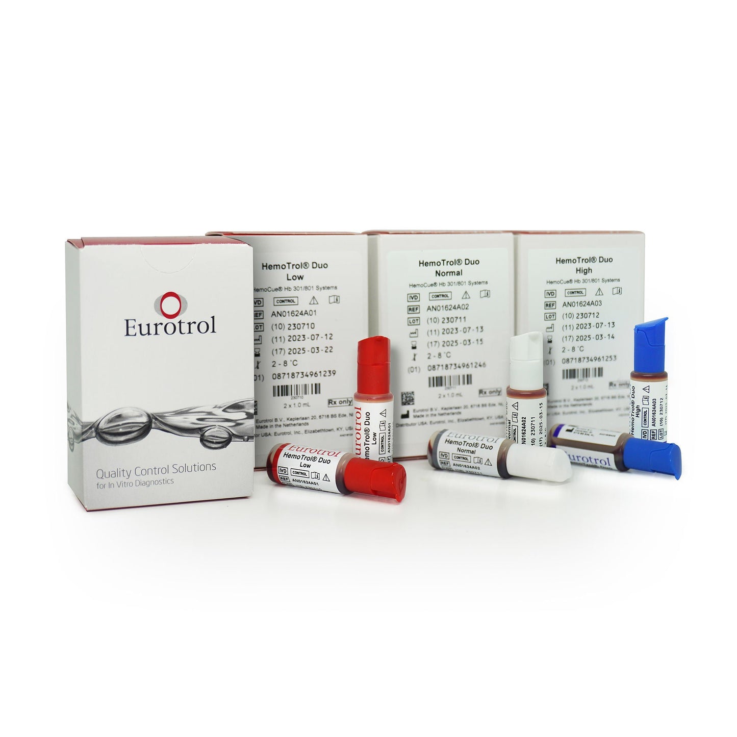 CONTROL, HEMOGLOBIN F/USE W/HEMOCUE HB 801 SYSTEM DUO NORMAL