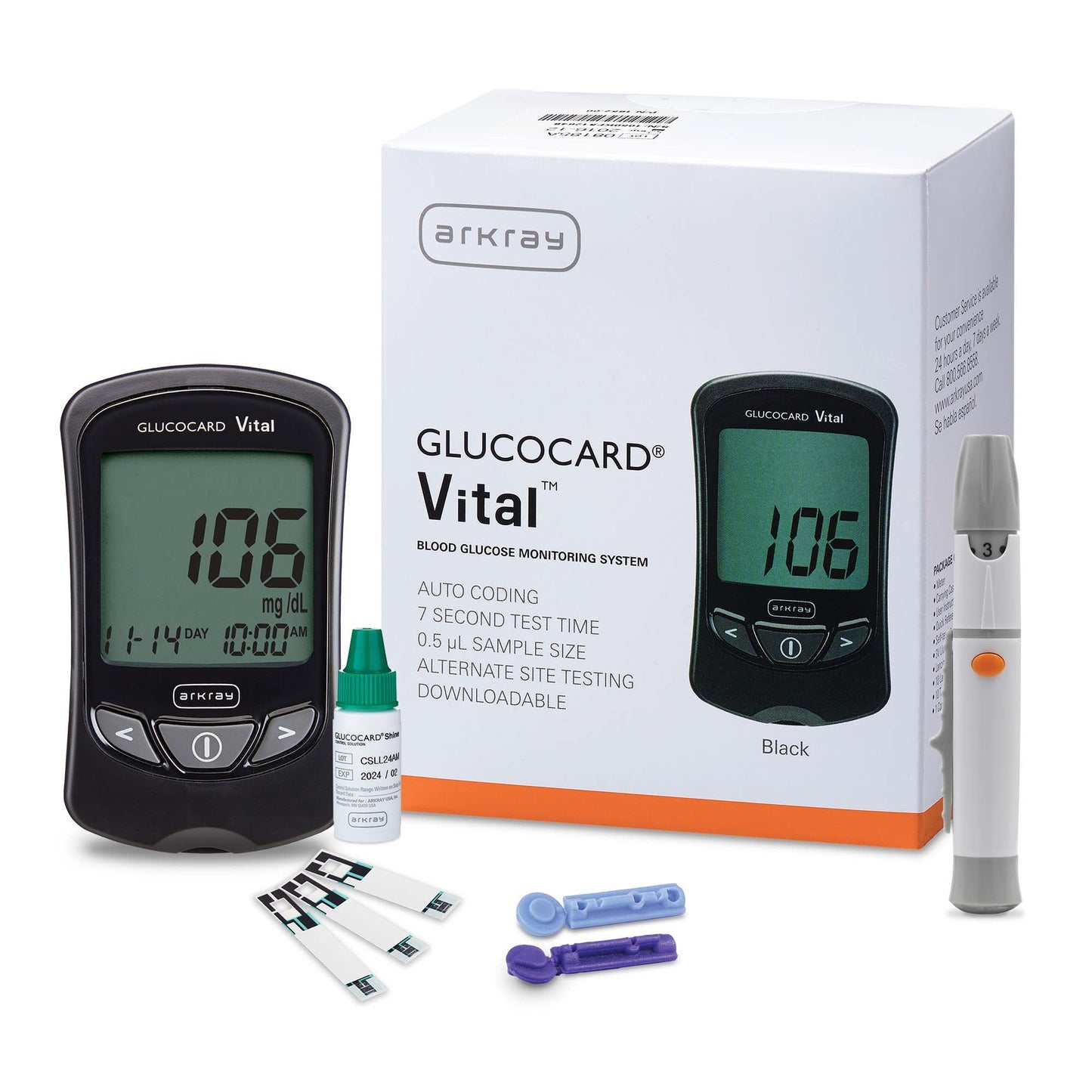 METER, BLD GLUC GLUCOCARD VITAL KIT (4/CS)