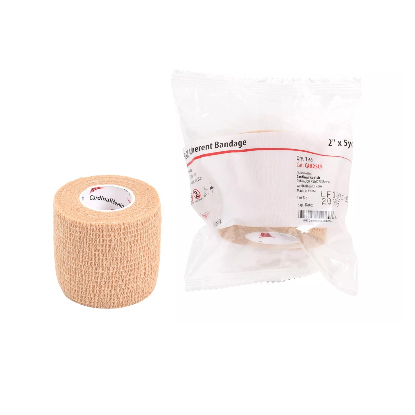 BANDAGE, SELF-ADHERENT N/S LF TAN 1X5YDS (30/BX 6BX/CS)