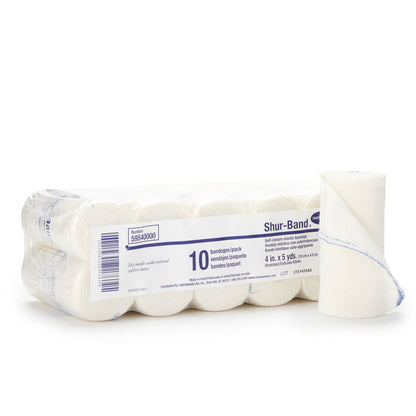 BANDAGE, ELAS SHURBND LF 4X5YDS (10/PK 6PK/CS)