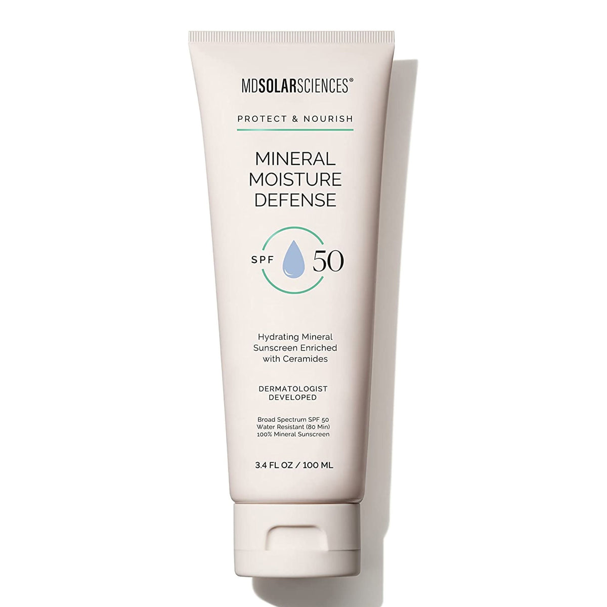 SUNSCREEN, SPF 50 MIN MOISTUREDEFENSE 3.4OZ (6/PK 8PK/CS)