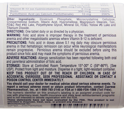 RENA-VITE, TAB 0.8MG (100/BT) OTC