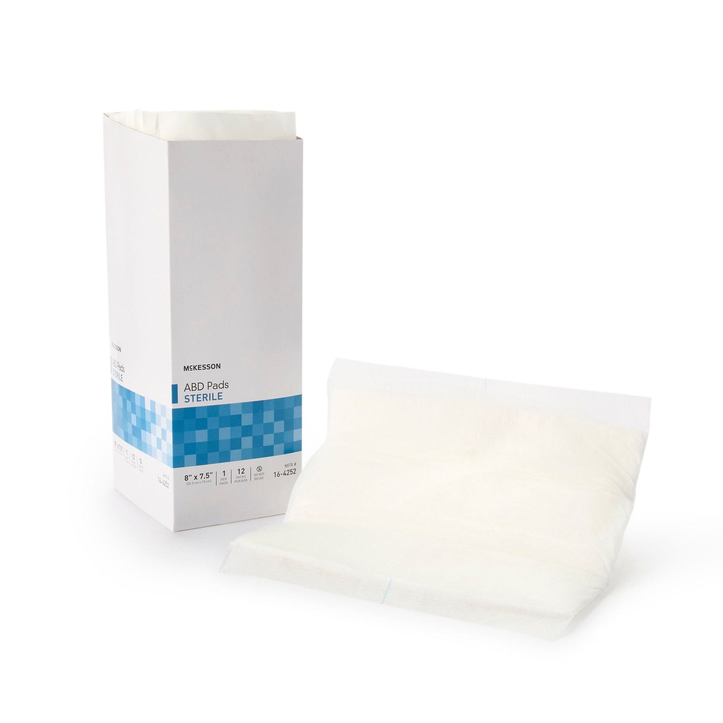 PAD, ABD 8X7.5" STR LF (1/PK 12PK/BX)