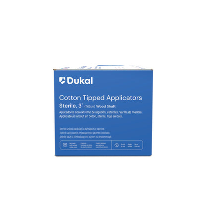 APPLICATOR, COTTON TIPPED ST 3" (2/PK100PK/BX10BX/CS)