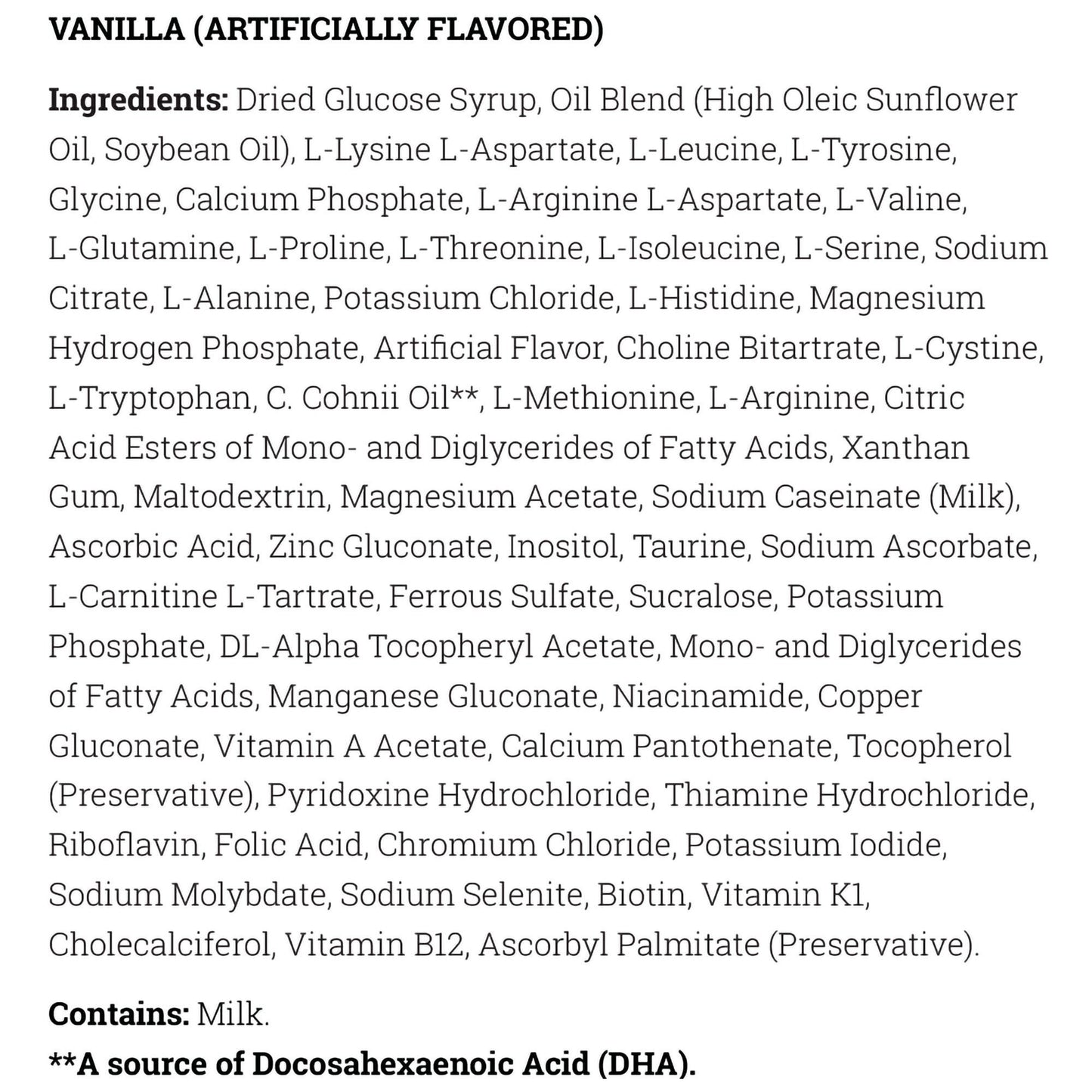 PKU, TRIO VANILLA 400GM (6/CS)
