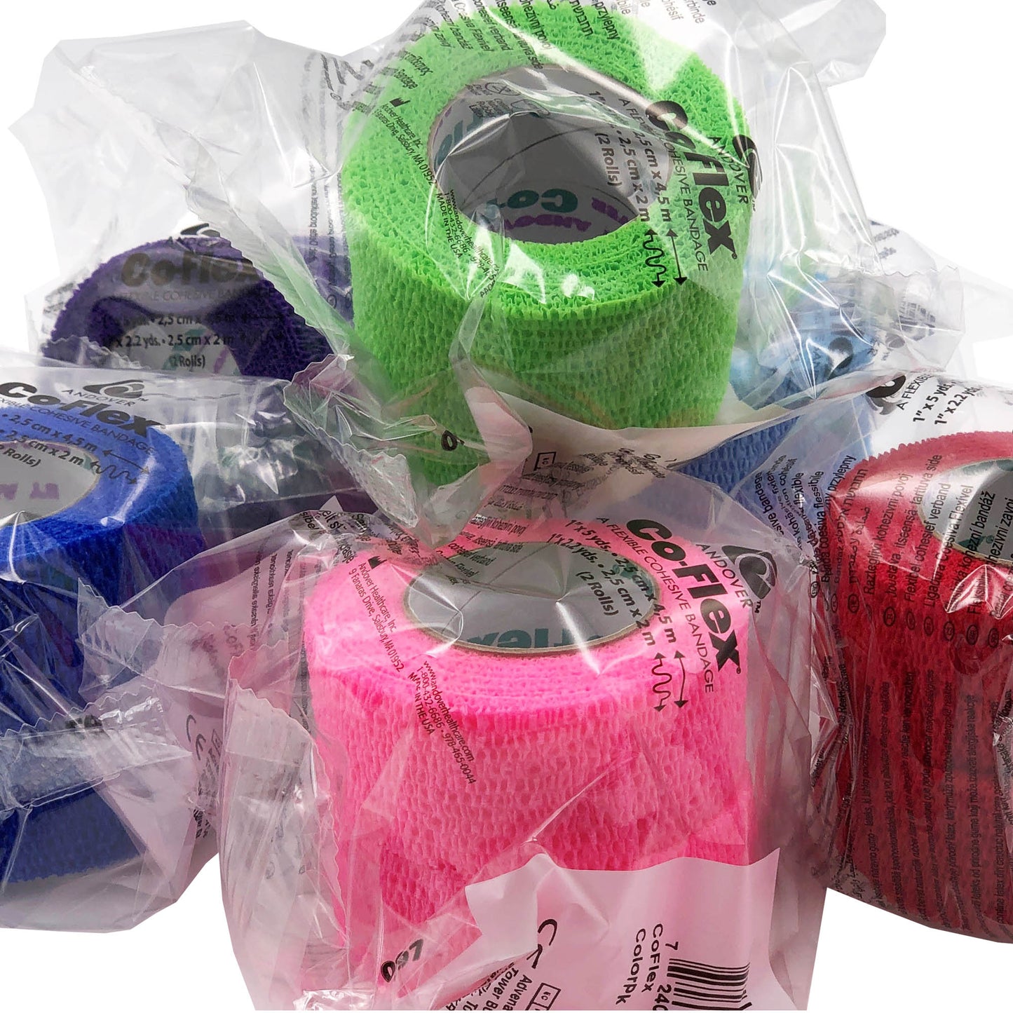 BANDAGE, COFLEX ASST 1 1/2"X5YDS (48/CS)