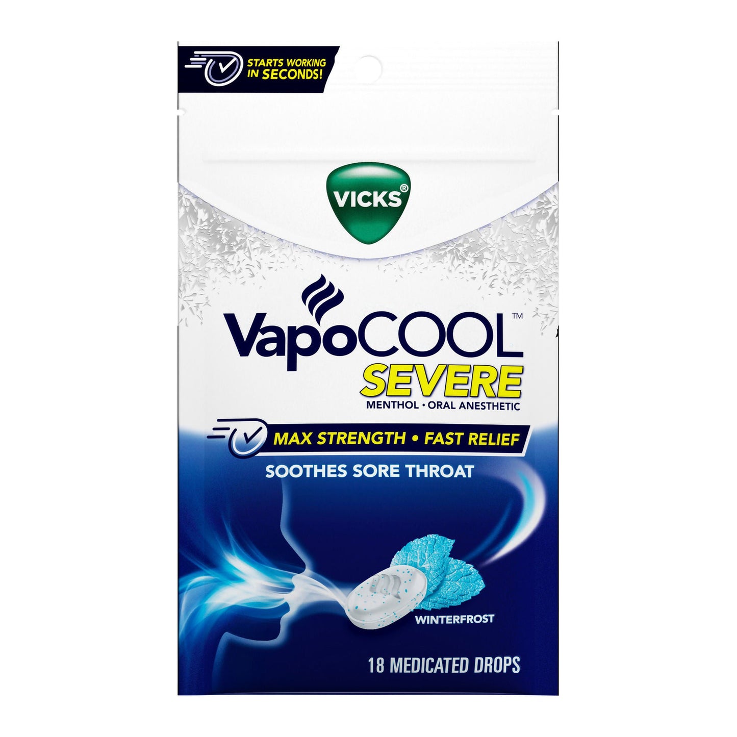 VICKS, DRP SEVERE SORE THROAT WINTERFROST (18/BG)