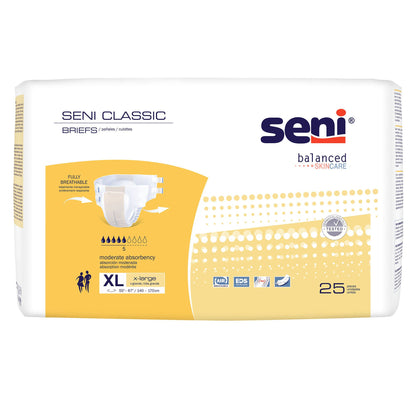 BRIEF, UNSX SENI CLASSIC XLG BGE 55-67" (25/PK 4PK/CS)