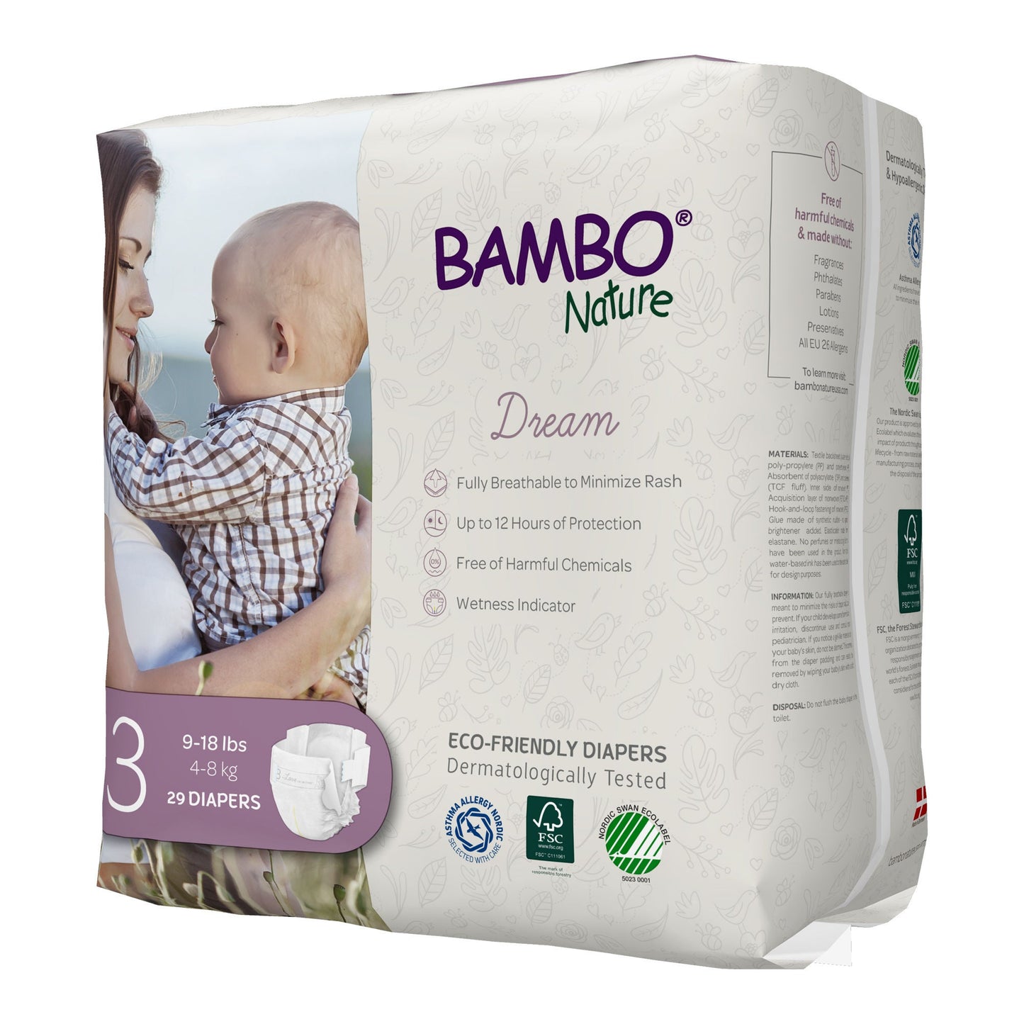 DIAPER, BABY BAMBO NATURE SZ3 (29/BG 6BG/CS)