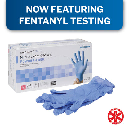 GLOVE, EXAM NTRL SM N/S CHEMO 3.5C (200/BX 10BX/CS)
