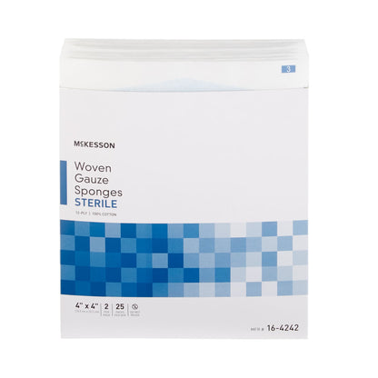 SPONGE, GAUZE 12PLY STR 2'S 4"X4" (2/PK 25PK/BX 24BX/CS)