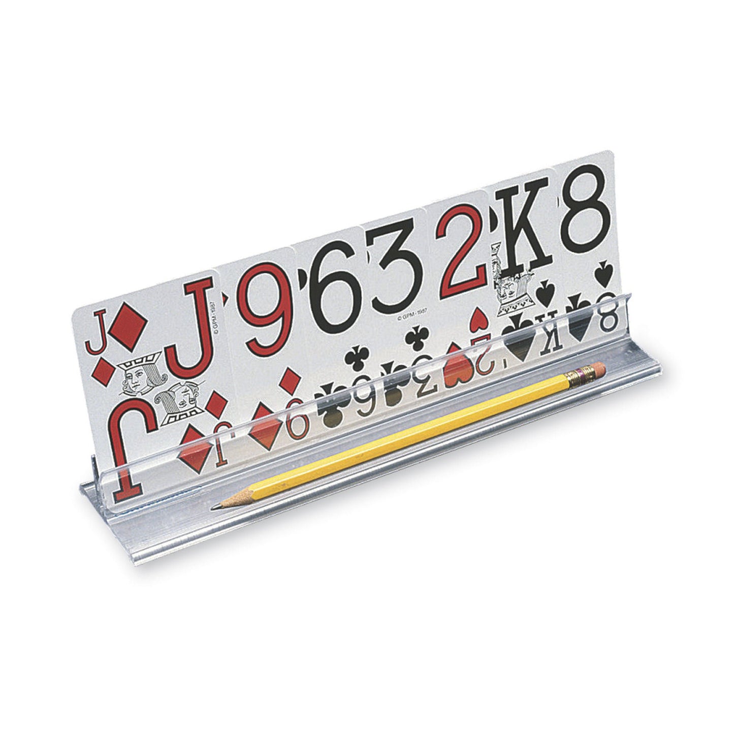 HOLDER, CARD PLAYER 15" CLEAR (4/PK)