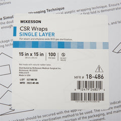 WRAP, CSR 15"X15" (100/BX 10BX/CS)
