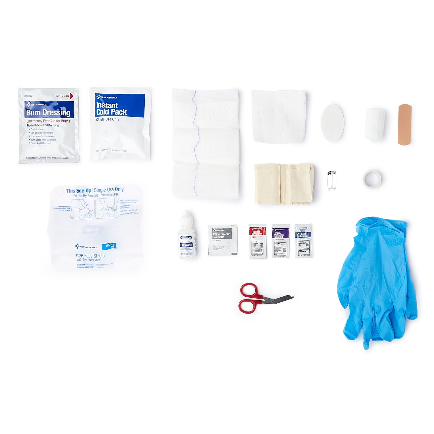FIRST AID KIT, 10PERSON PLAS 5"X3"X8" (12/CS)