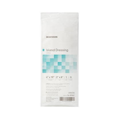 DRESSING, ISLAND BORDER-GAUZE STR LF 4X10" (25/BX 4BX/CS)