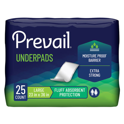 UNDERPAD, PREVAIL INCONTI FLUFF 23"X36" (25/PK 6PK/CS)
