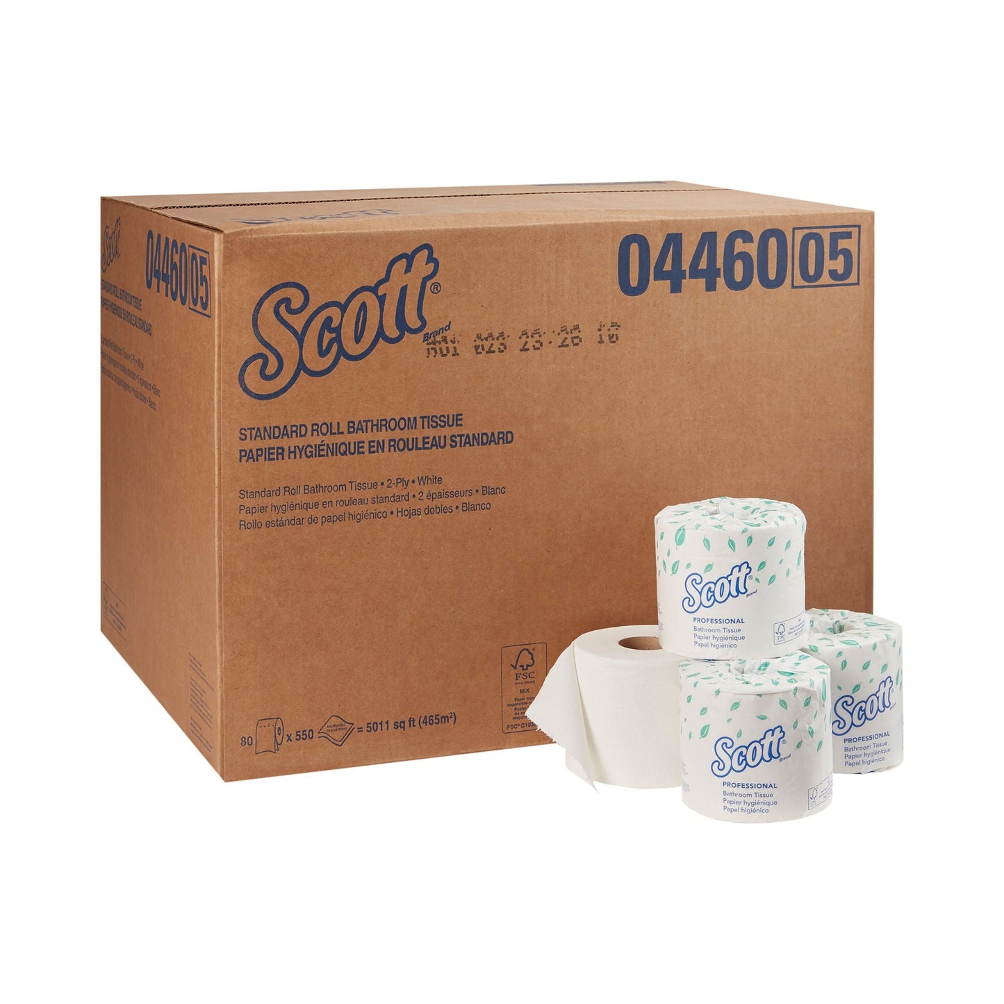 TISSUE, TOILET 2PLY KC PROF SCOTT BRAND (80RL/CS) KIMCON