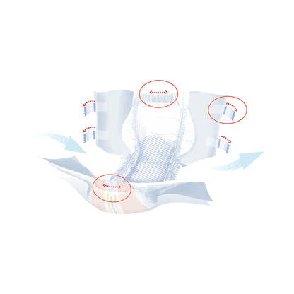 BRIEF, INCONT SENI SUPER PLUS XLG 55"-67" (8/PK 4PK/CS)