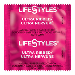 CONDOM, LIFESTYLES RIBBED LUBRICATED (1008/CS)