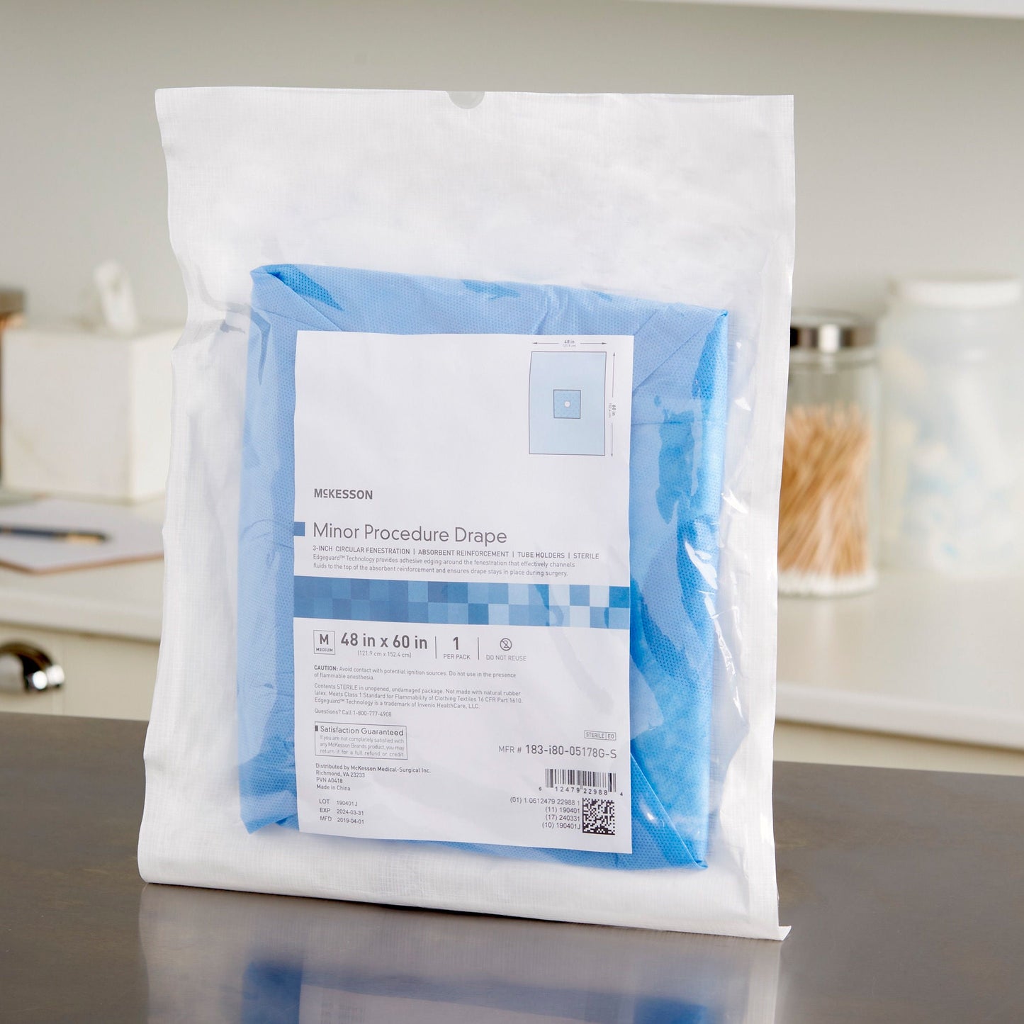 DRAPE, SURGICAL MINOR PROC STR48"X60" (20/CS)