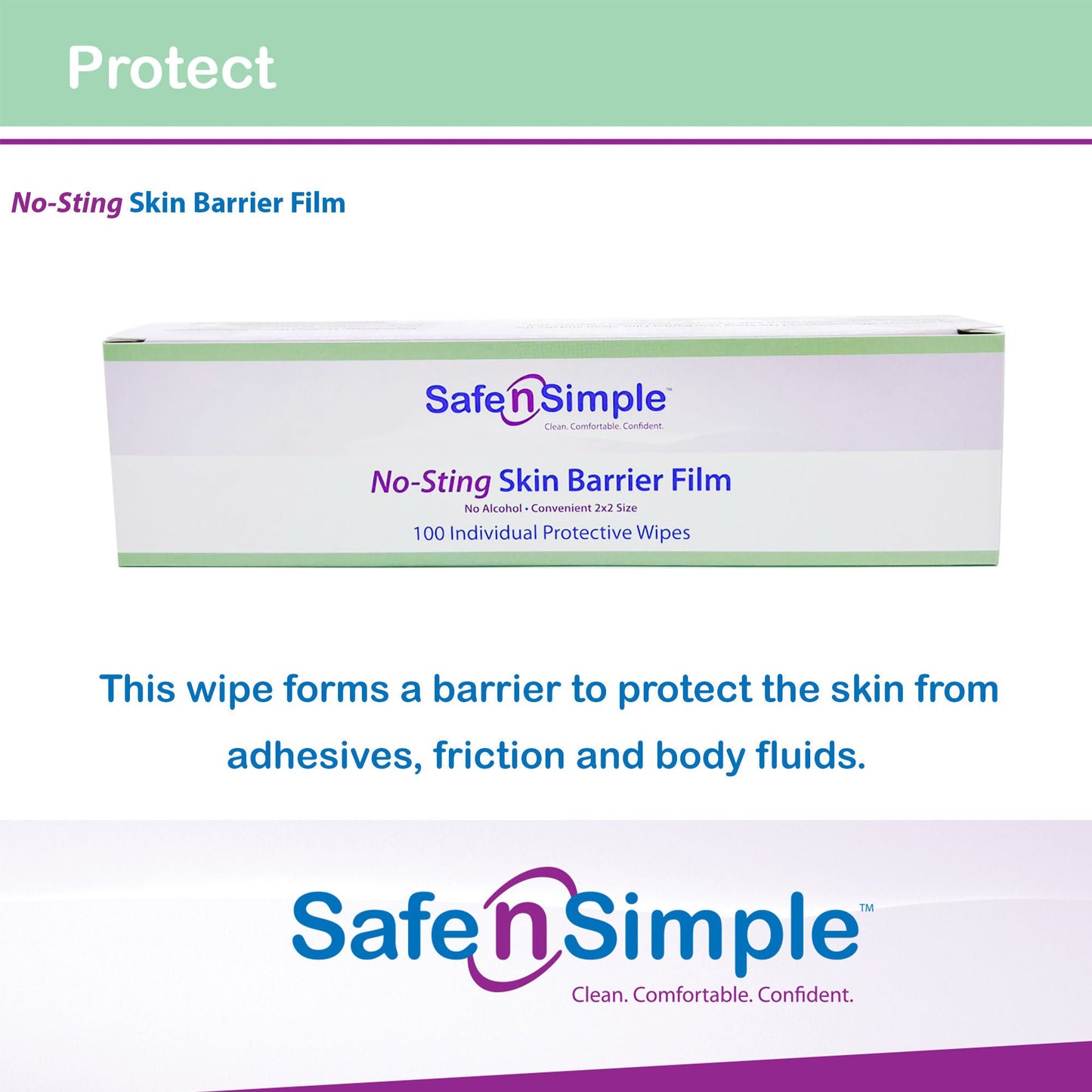 WIPE, SKIN BARR ALCHL FREE (100/BX 100BX/CS)