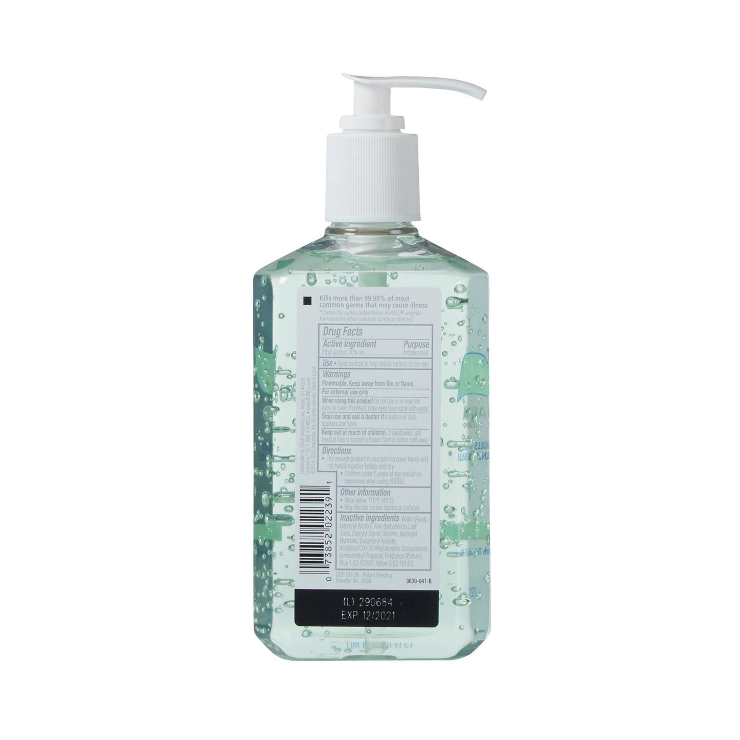 SANITIZER, HAND INSTANT PURELLALOE ADV 12OZ (12/CS)