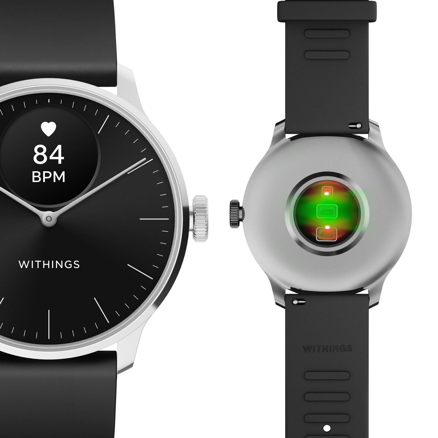 SMARTWATCH, HEALTH HYBRID DAILY SCANWATCH-LIGHT BLK 37MM