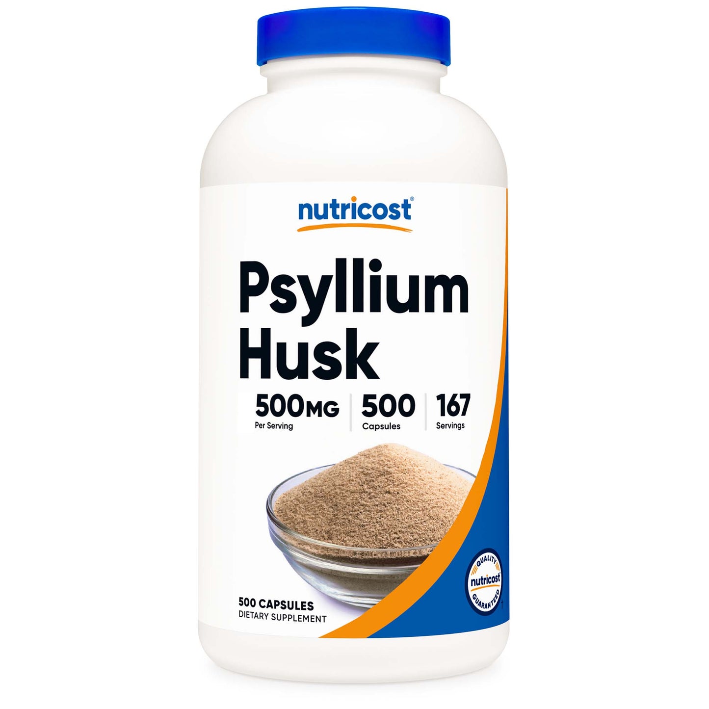 VITAMIN, CAP PSYLLIUM HUSK 500MG (500/BT 12BT/CS)
