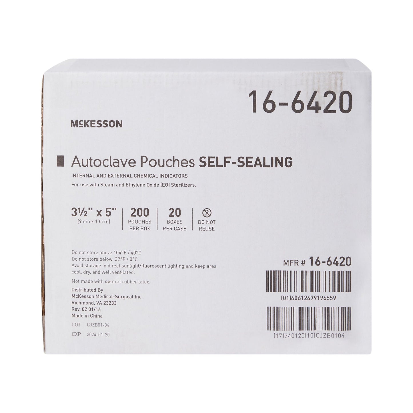POUCH, SELF SEAL ECON 3.5X5 (200/BX 20BX/CS)