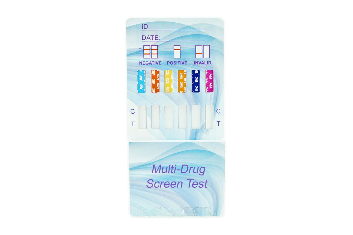 TEST KIT, DRUG DIP CARD 5PANELTHC/COC/OPI2000/AMP/BZO (25/B