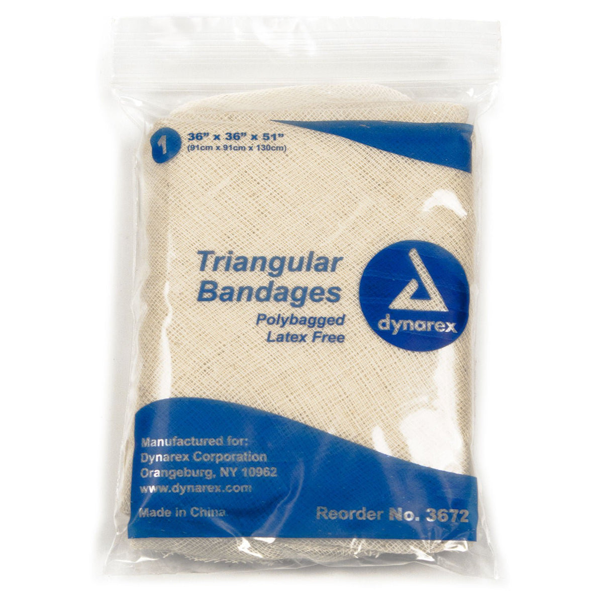 BANDAGE, TRIANGULAR 36"X36"X5 1" (12/BX)