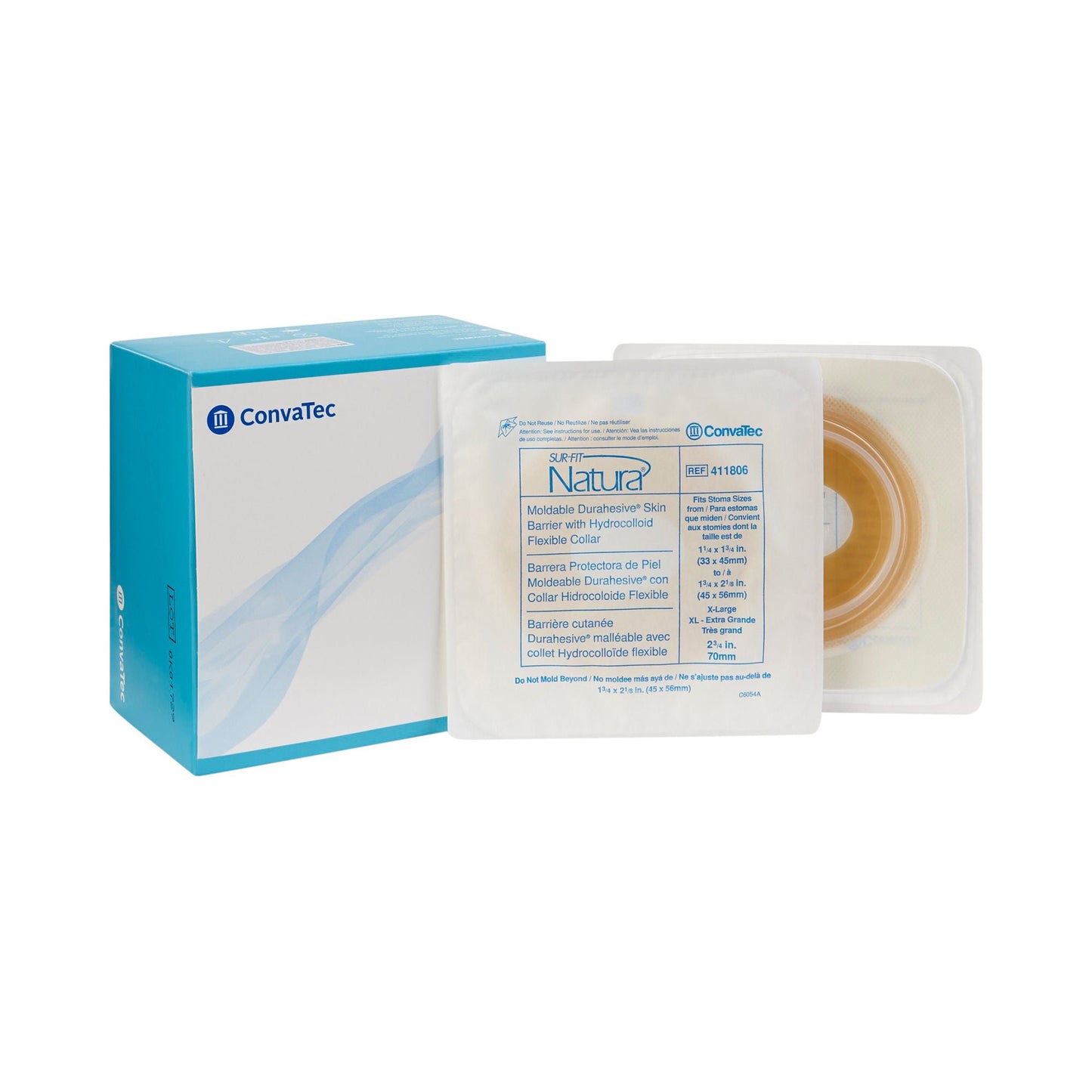 BARRIER, SKIN MOLDABLE DURAHESIVE 70MM XLG (10/BX)