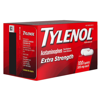 TYLENOL, CAP XSTRENGTH 500MG (100/BT)