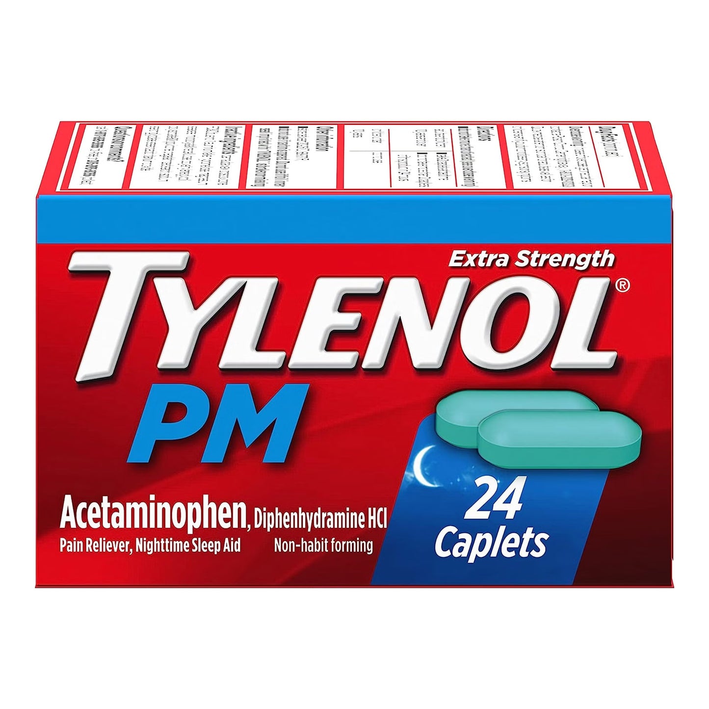 TYLENOL, CAP XS PM 500MG-25MG (24/BT)