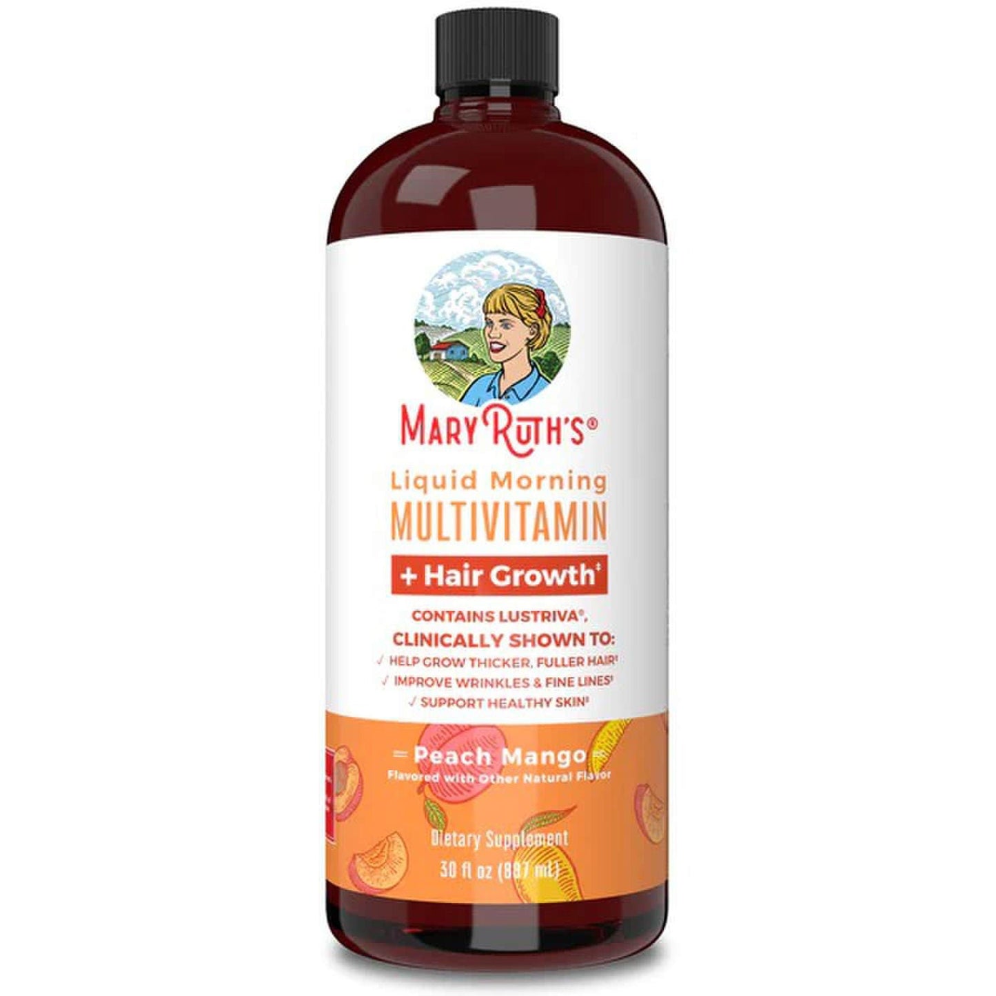 SUPPLEMENT, LIQ MORNING MULTIVITMN + HAIR GROWTH 30OZ (6/CS)