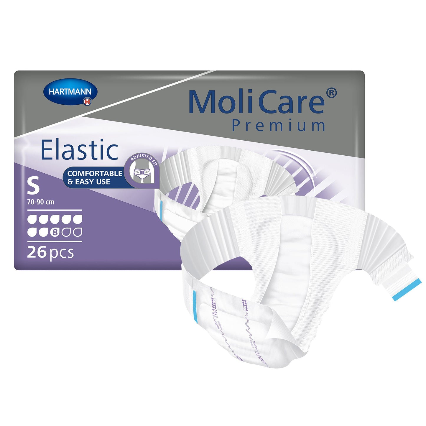 BRIEF, MOLICARE PREMIUM ELAS DISP 8D SM (26/BG 3BG/CS)