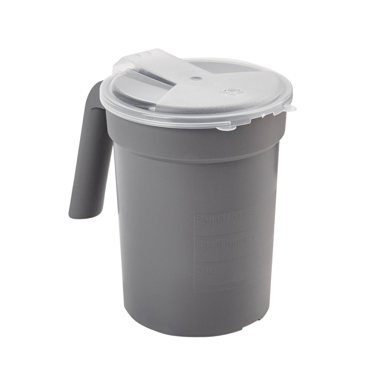 PITCHER, BEDSIDE W/LID GRAPHITE 32OZ (100/CS)