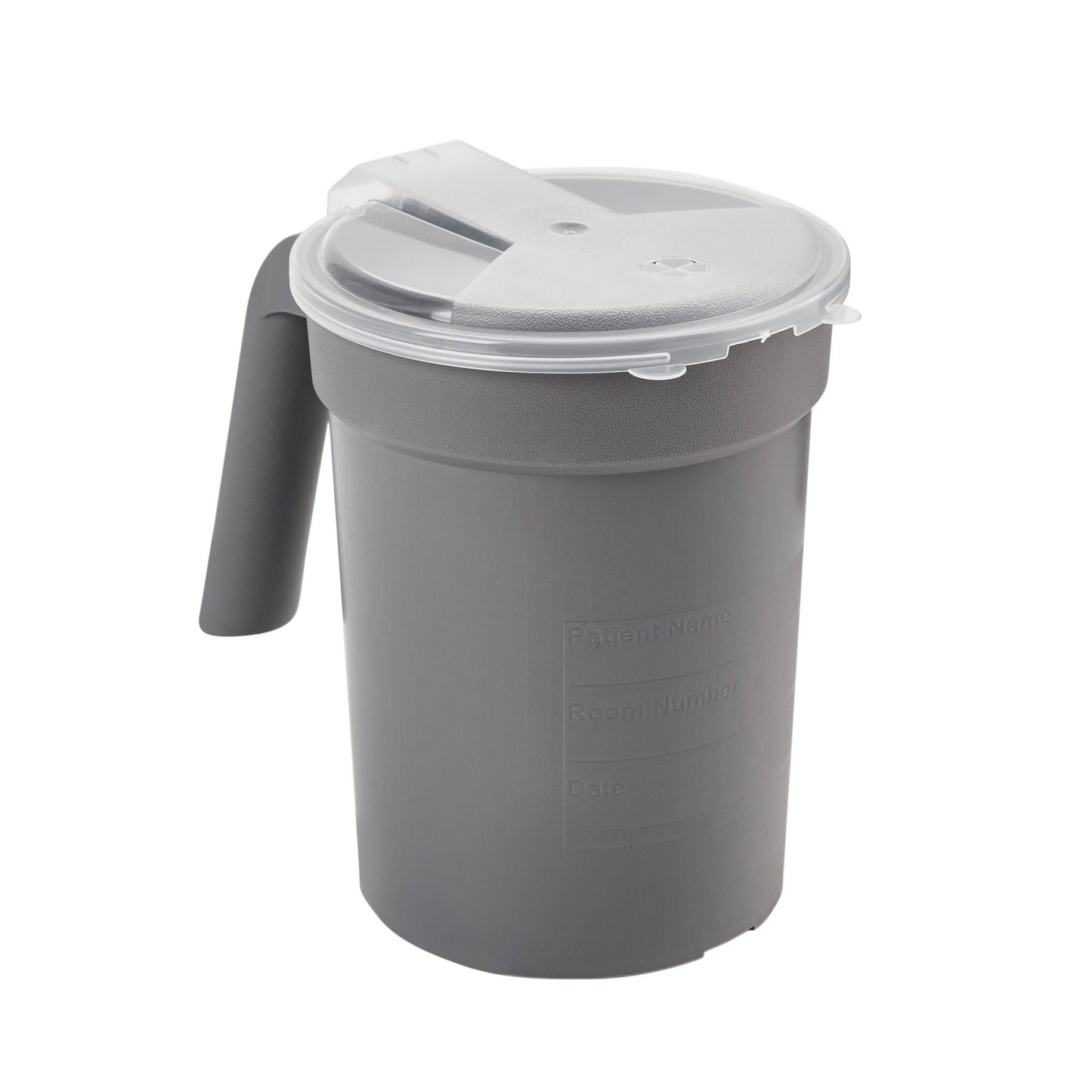 PITCHER, BEDSIDE W/LID GRAPHITE 32OZ (100/CS)