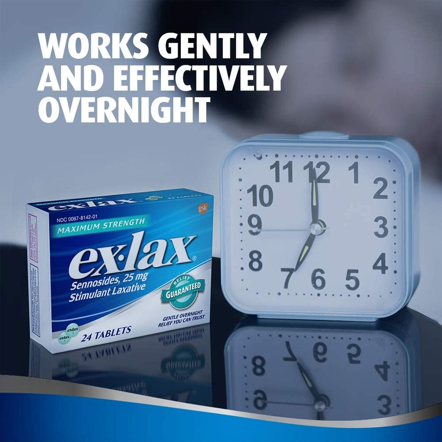 EX-LAX, TAB MAX RELIEF 25MG (24/BX)