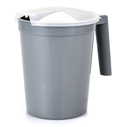 PITCHER, BEDSIDE W/LID GRAPHITE 32OZ (100/CS)