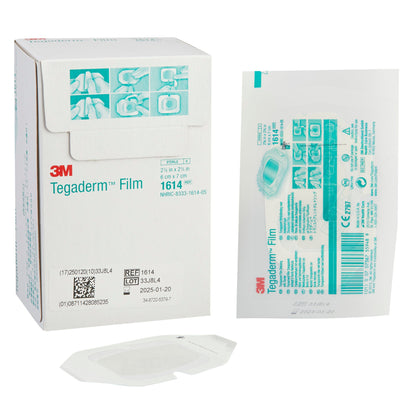 DRESSING, TEGADERM 2 3/8"X2 3/4" (100/BX 4BX/CS) 3M