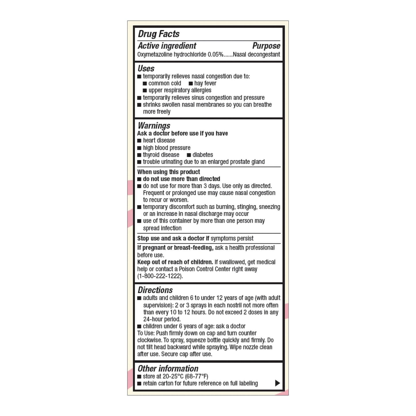 NASAL DECONGESTANT, SPR FT 1OZ