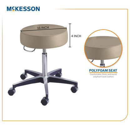 STOOL, EXAM PNEUMATIC 5LEG CLAMSHELL