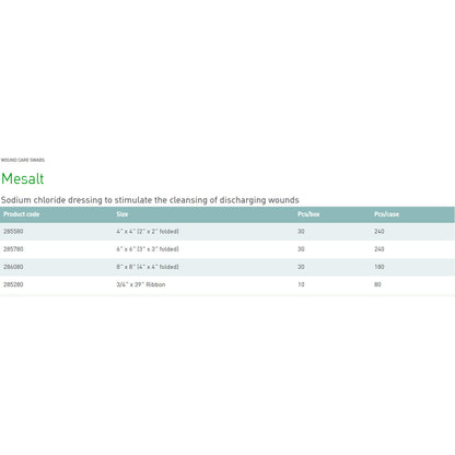 DRESSING, MESALT DEBRIDER STR 3/4"X39" (10/BX 8BX/CS)
