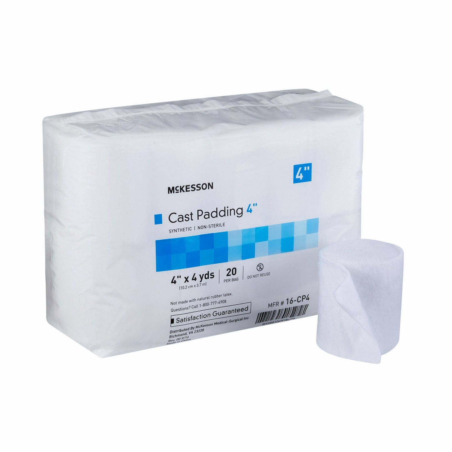 PADDING, CAST SYN 4"X4YDS (20RL/BG 4BG/CS)