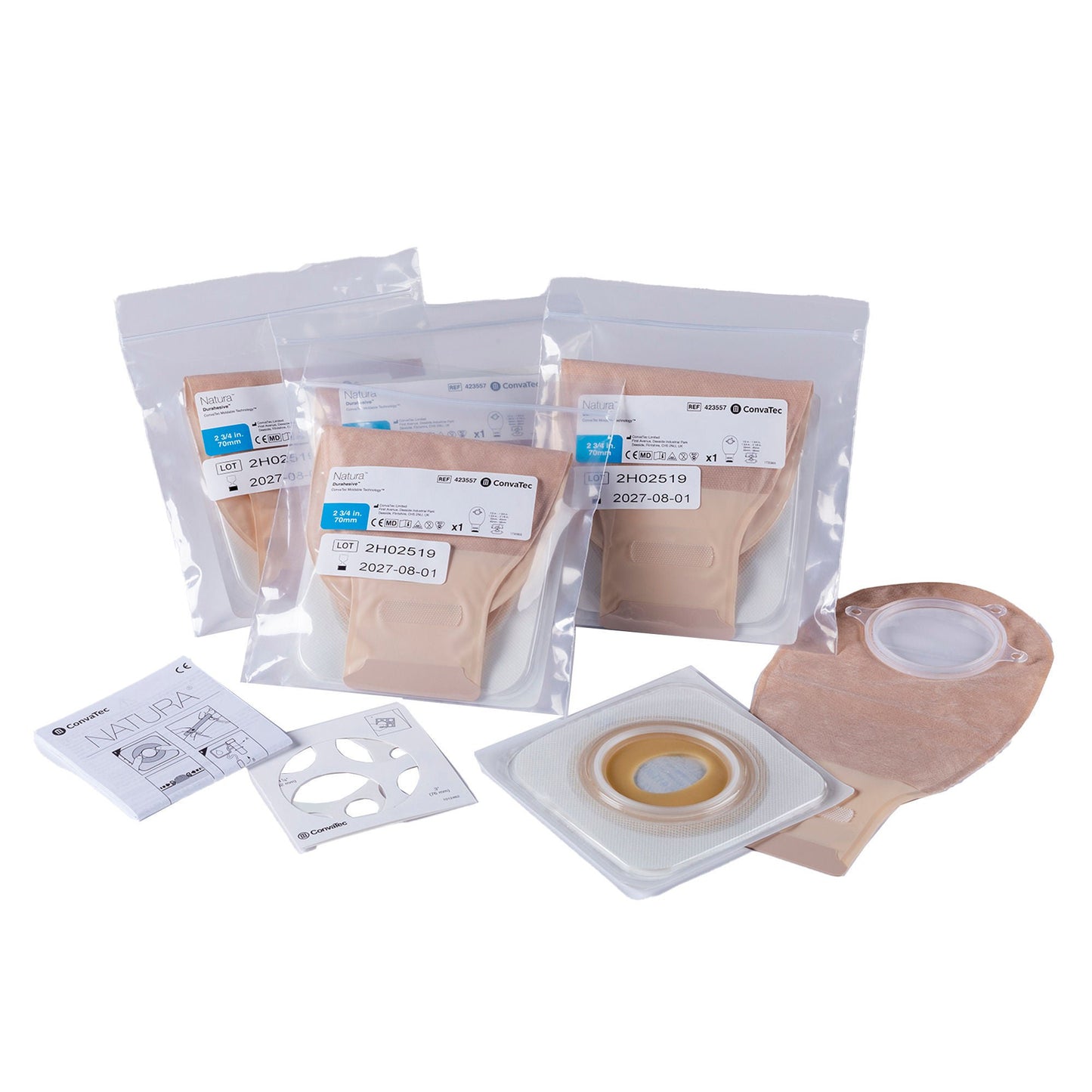POST OP KIT, OSTOMY INVISICLOSE DURAHESIVE CMT 70MM (5/BX)